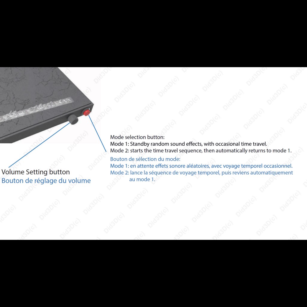 Base En feu  Delorean 1/8em 800mm - 10