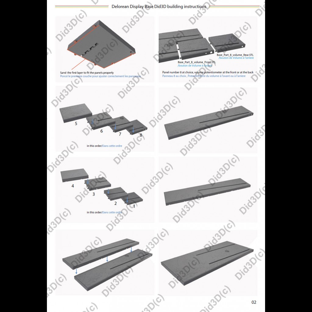 Base En feu  Delorean 1/8em 800mm - 11