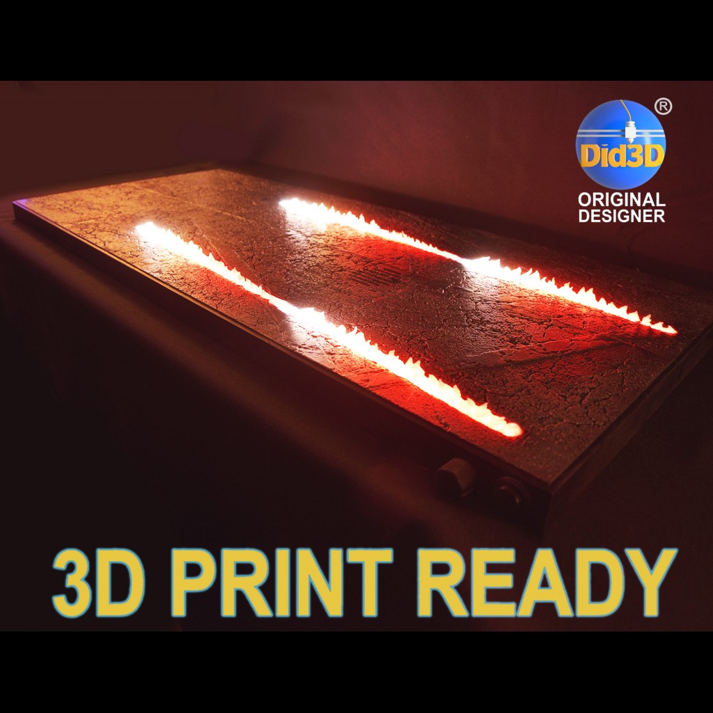 Base En feu  Delorean 1/8em 800mm