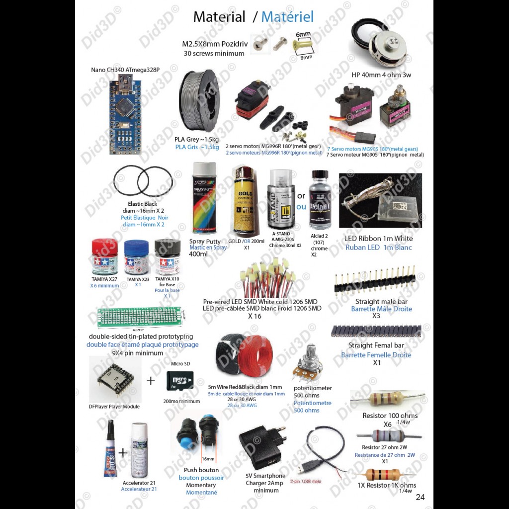 IRON MAN MRK7 ANIMATRONIQUE 62cm 3D print model - 14