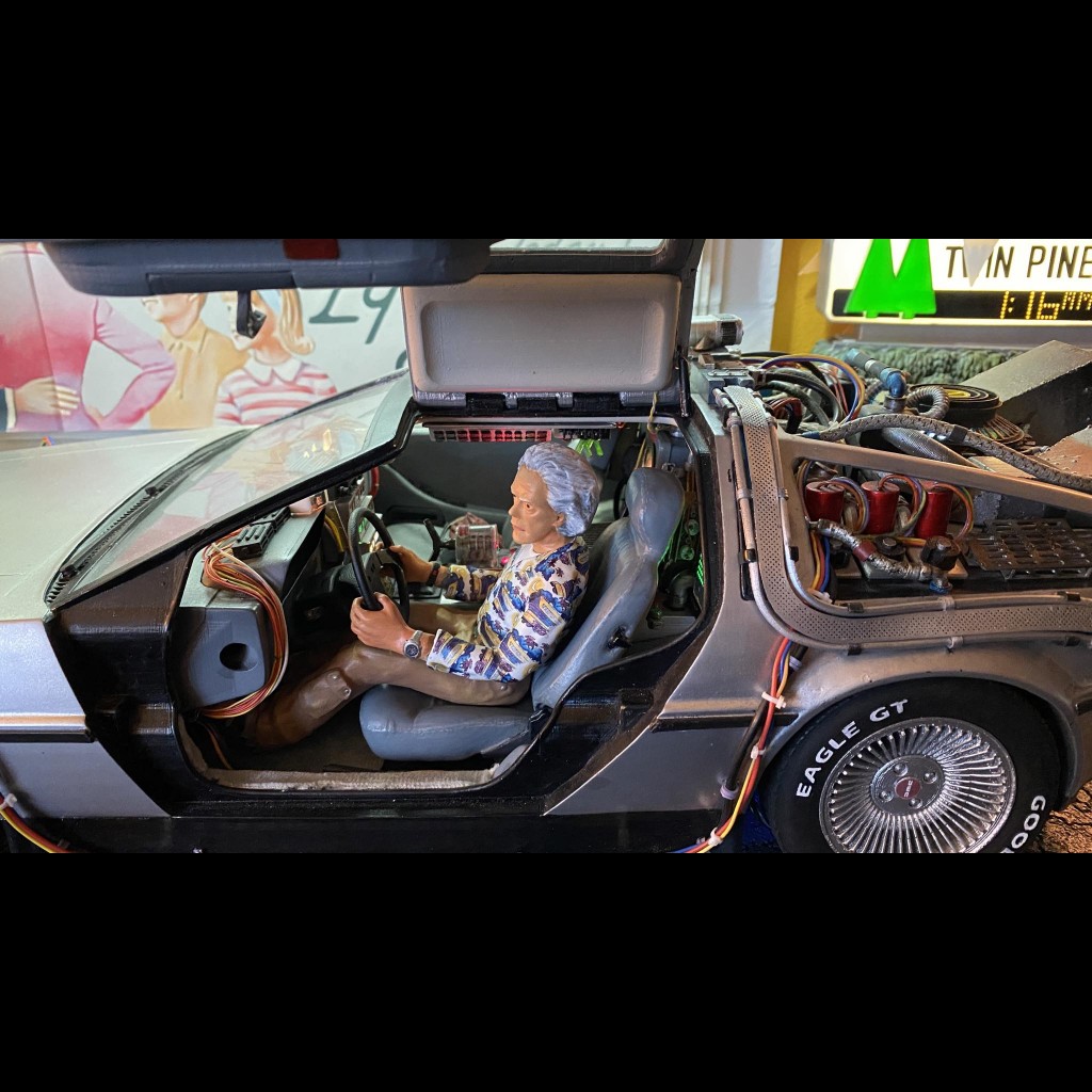Doc SEAT Did3D for Flying DELOREAN V2 - 3