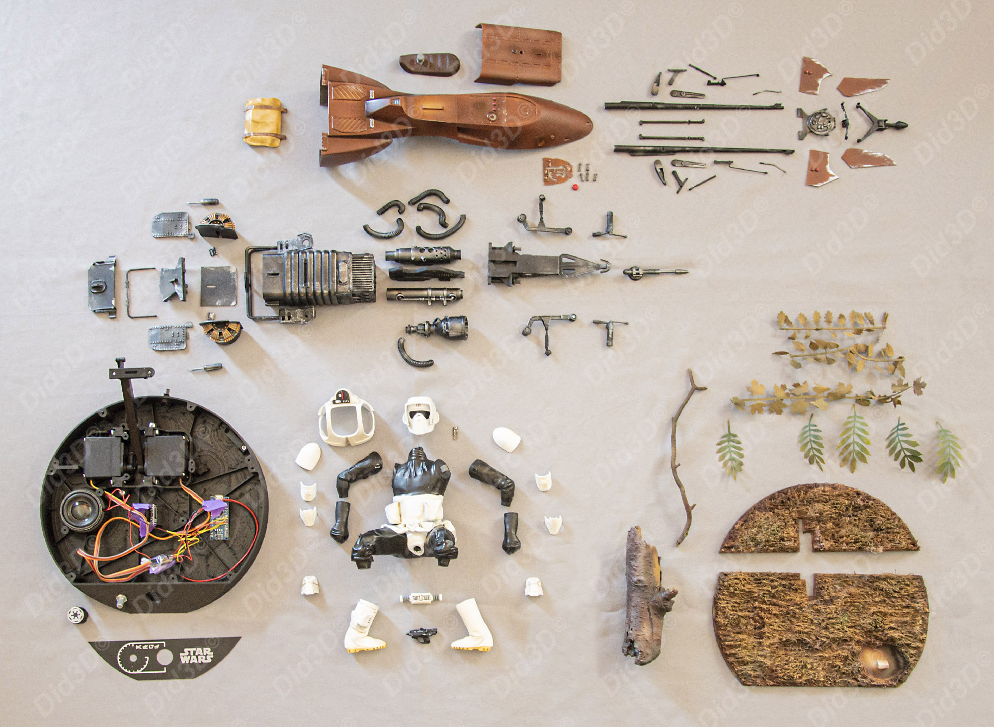 Bike Trooper Did3D Animatronic 1-8 Scale 500mm 22 - 3