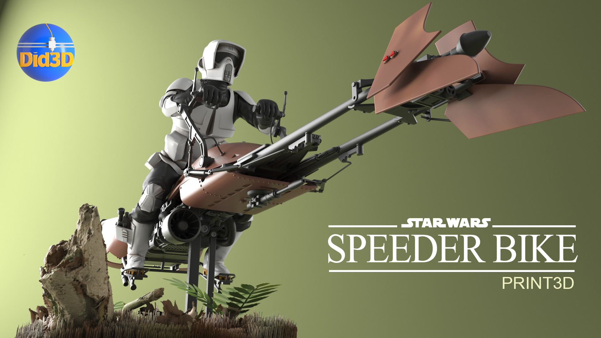 Bike Trooper Did3D Animatronic 1-8 Scale 500mm 22