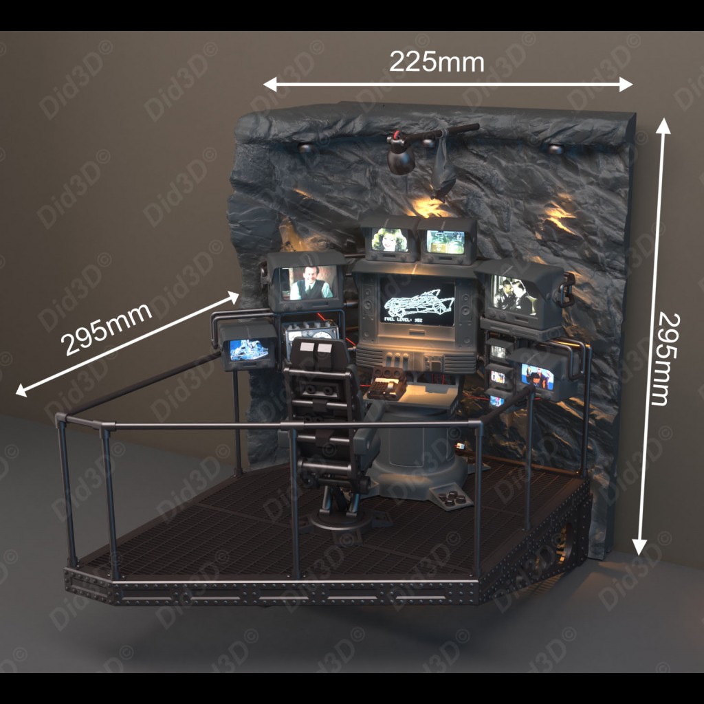 BatCave Did3d Diorama(Sans Voiture) - 4