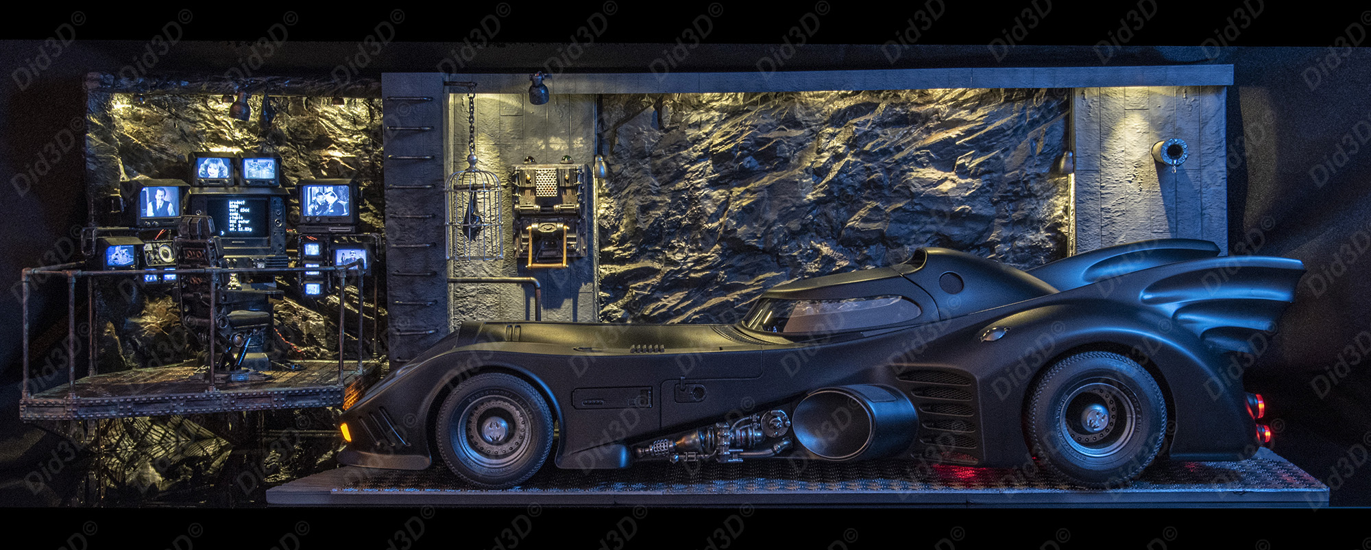 BatCave Did3d Diorama(Sans Voiture) - 6