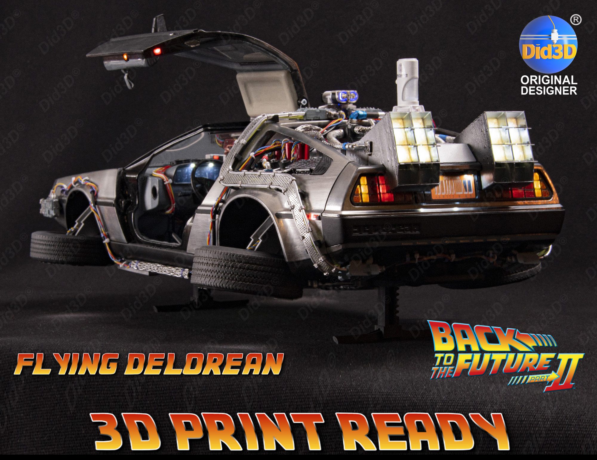 Flying DELOREAN BTTF2 (Animatronic)